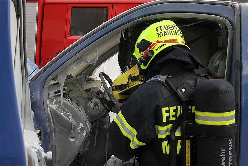 Autobrand in Marchtrenk