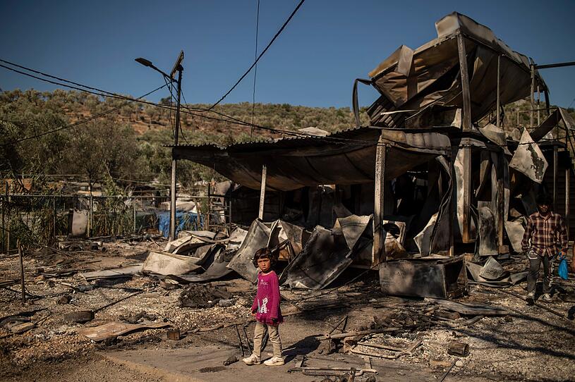 Brandkatastrophe in Flüchtlingslager: Das Ausmaß der Zerstörung