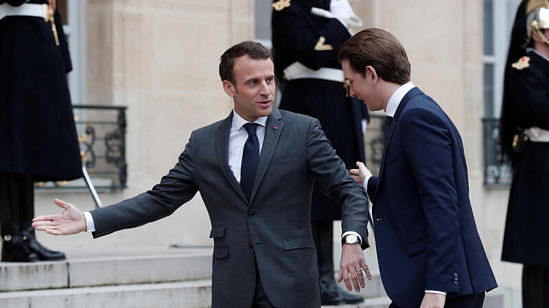 Kurz bei Macron: Viel Konsens und eine Mahnung zur FPÖ