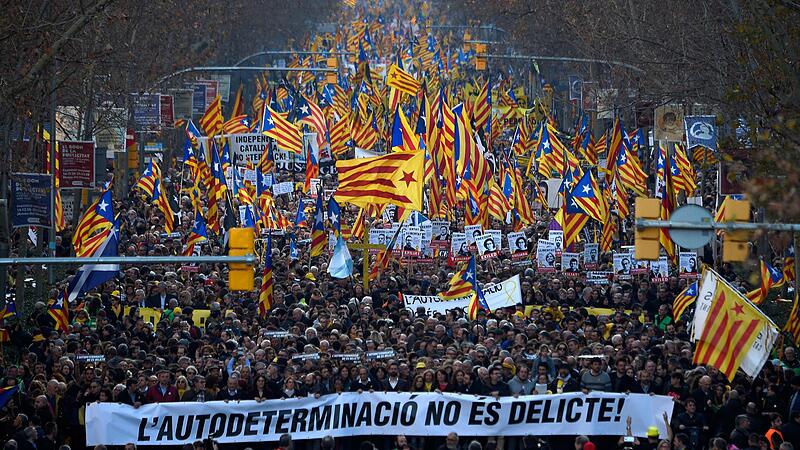 200.000 Menschen protestierten in Barcelona