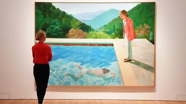 Gestern wurde bei einer Auktion David Hockneys "Portrait of an Artist (Pool with Two Figures)" um 90,3 Millionen Dollar versteigert.
