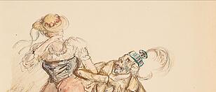 Alfred Kubin: „Greis mit Bauernmädchen“