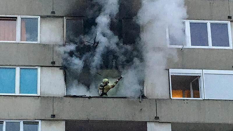 Brand in Linzer Hochhaus