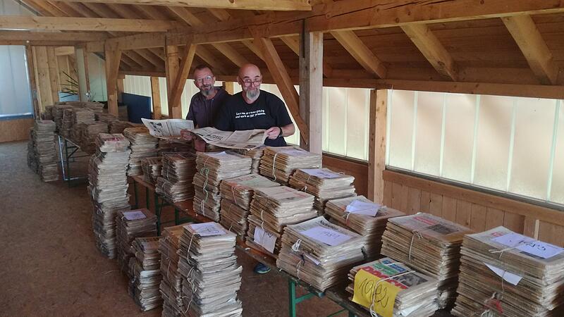Zwei Waizenkirchner retten tausende Zeitungen