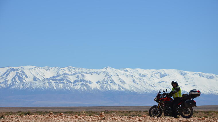 Unterwegs mit dem Motorrad durch Marokko