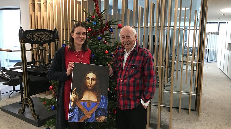 Doppelte Freude: Leondinger verkaufte Gemälde und hilft OÖN-Christkindl