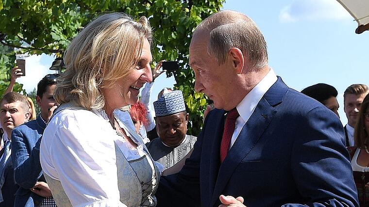 Kneissls Hochzeit: Wie Putin der Braut die Show stahl